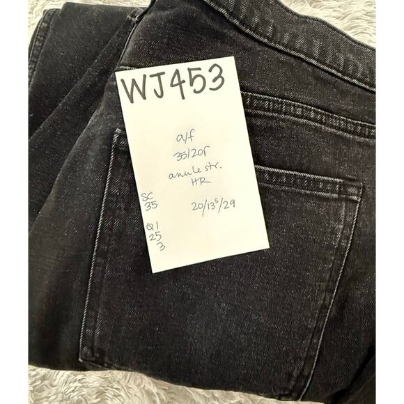 Abercrombie & Fitch Jeans Women's 35/20R The Ankle Straight Ultra HighRise Black - Picture 3 of 6